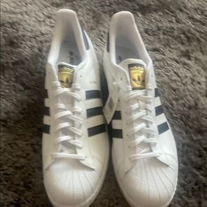 NWT Adidas White and Black Sneakers